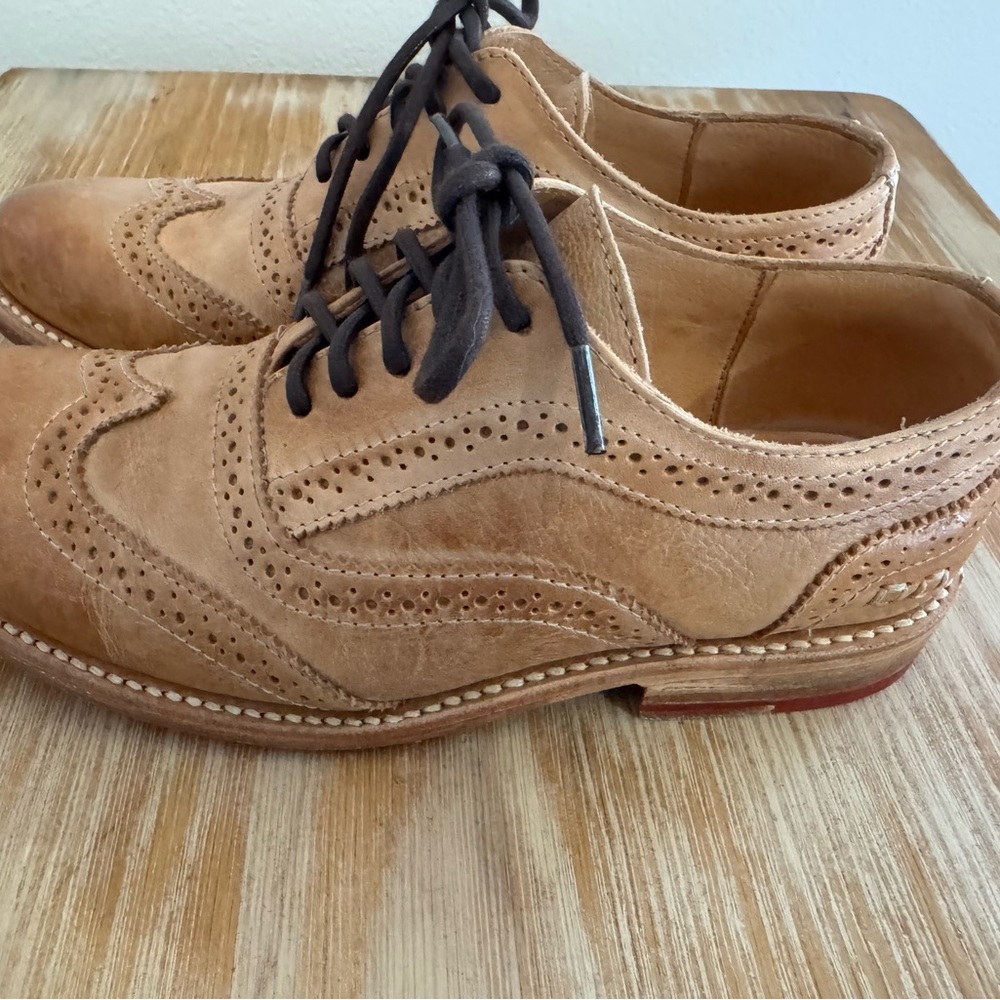 Bed Stu Brown Leather Brogue Oxfords